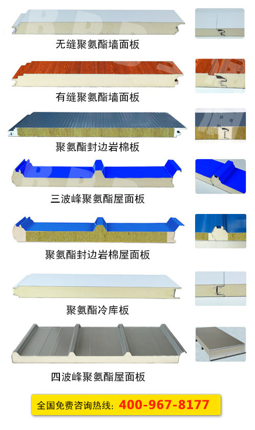 宝润达聚氨酯冷库板热门产品
